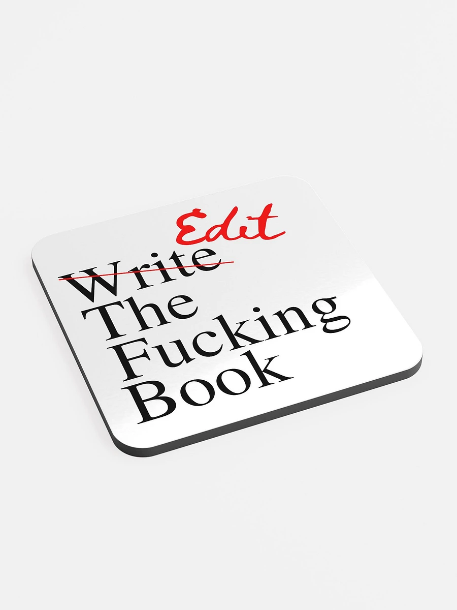 Edit the Fucking Book Cork Coaster product image (2)