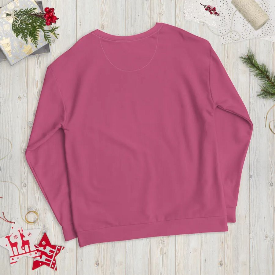 Plain Muted Blush Pink True Summer Unisex Recycled Polyester Heavyweight Premium Sweatshirt by Treasure Pie product image (12)
