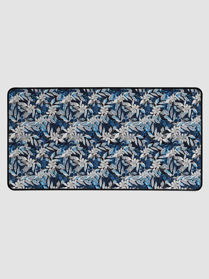 Blue White Garden Desk Mat product image (1)