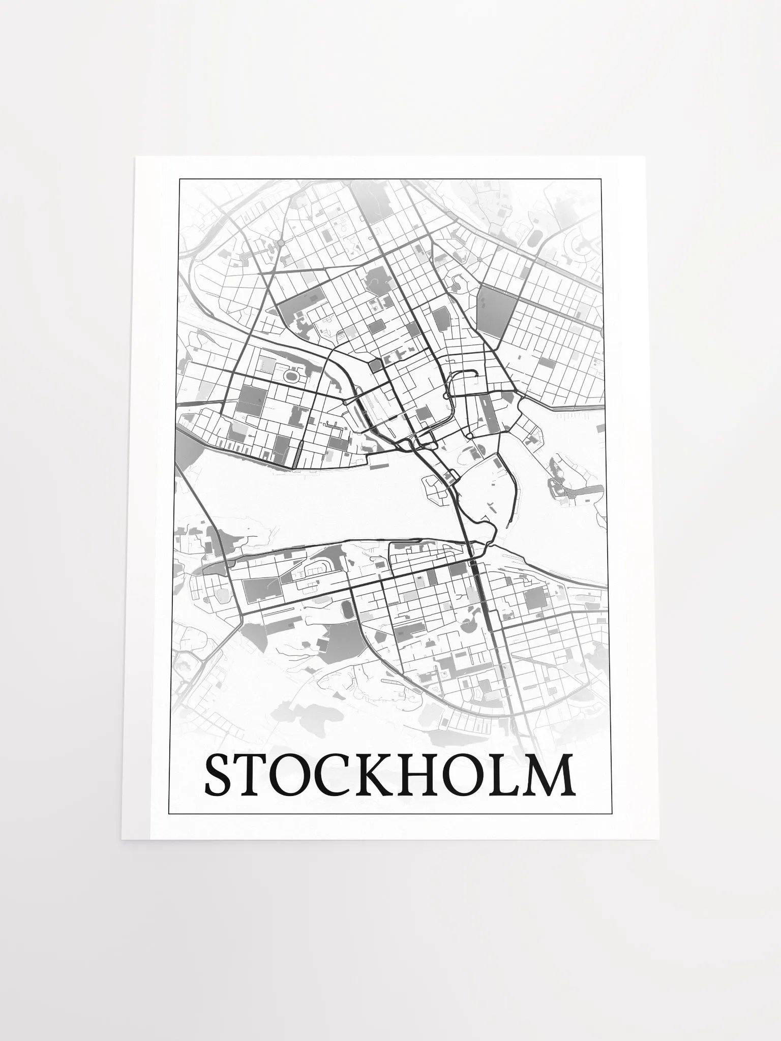 Stockholm, Sweden, city map print product image (18)