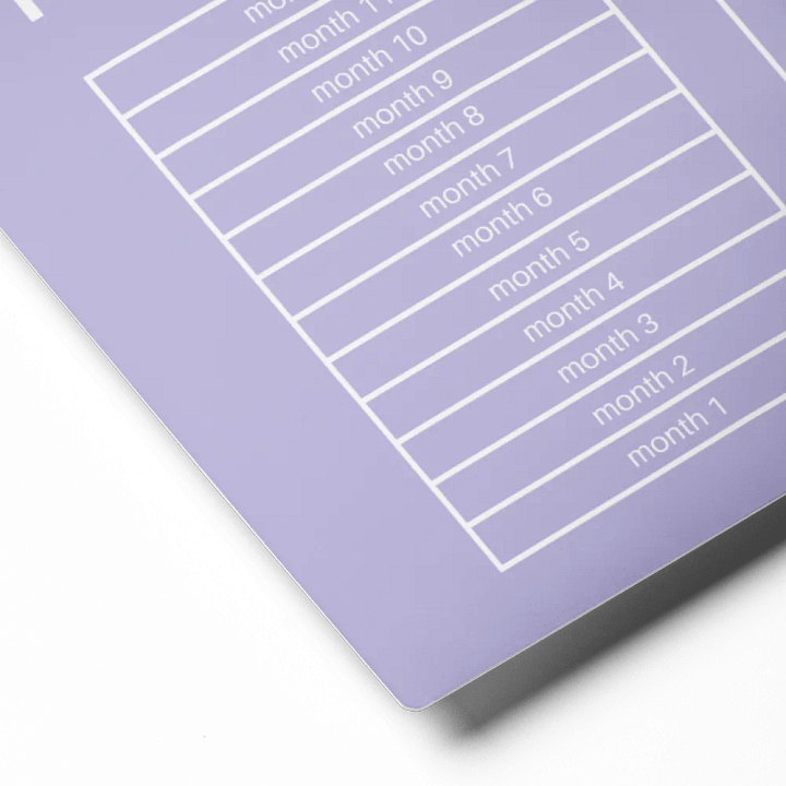 ANNUAL RENT TRACKER (white design 13) product image (2)