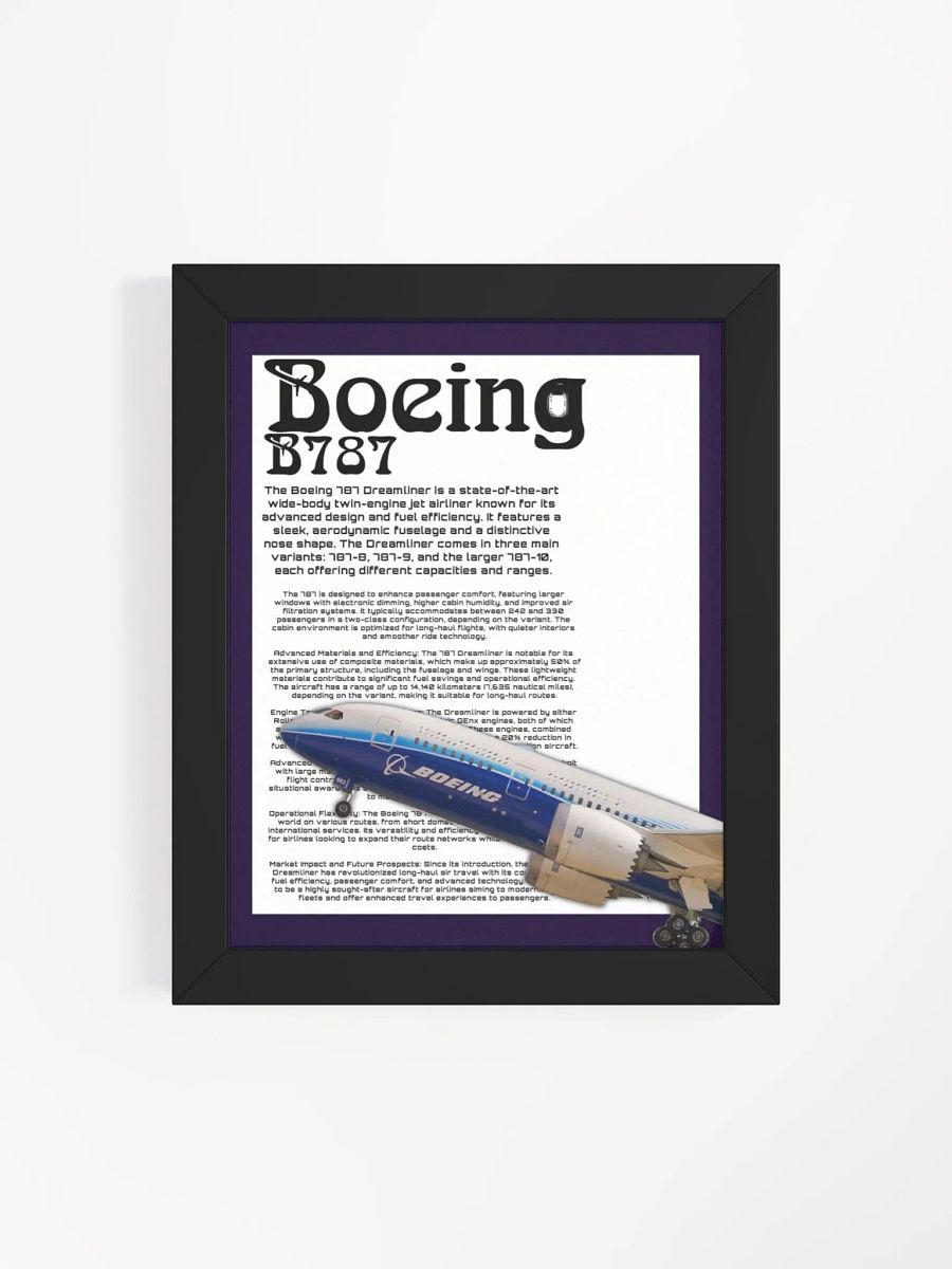 Boeing 787 Dreamliner: State-of-the-Art Poster product image (11)