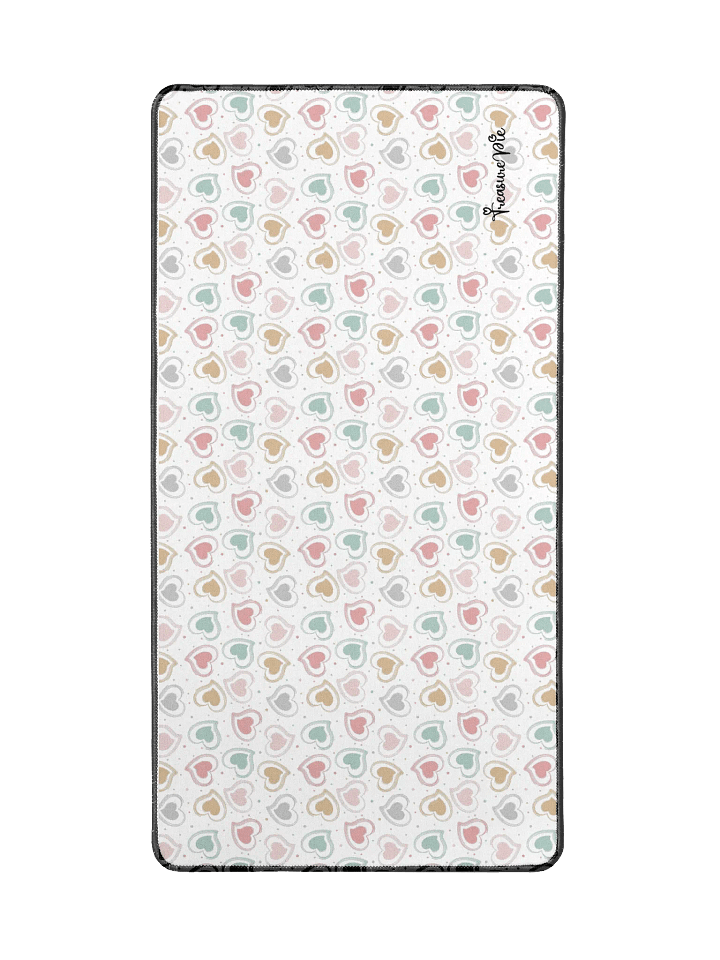 Colorful Pastel Hearts Desk Mat by Treasure Pie product image (2)
