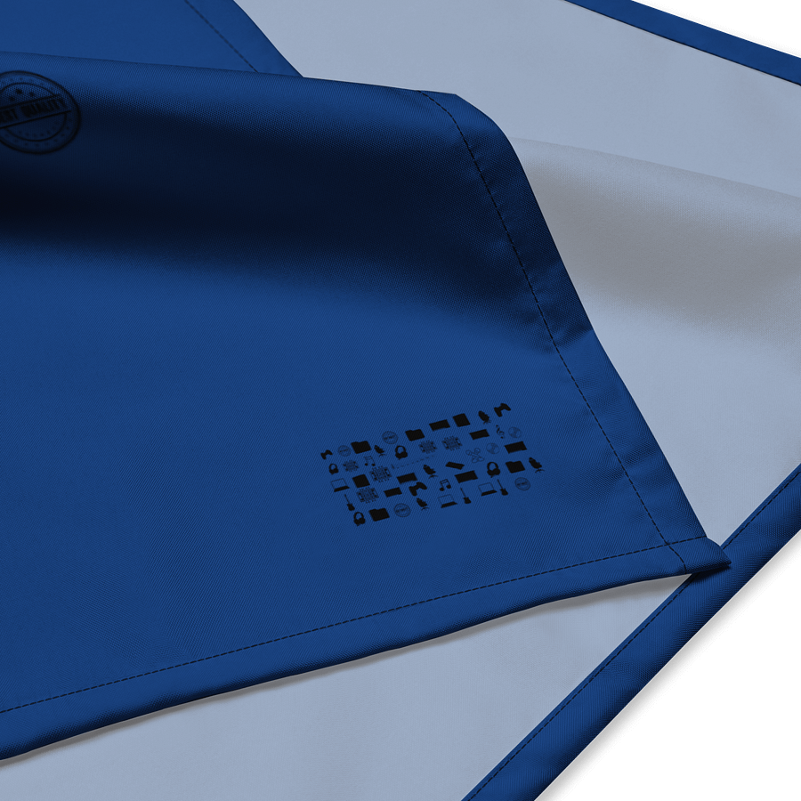 Blue Vlog Academy All-Over Print Bandana product image (4)