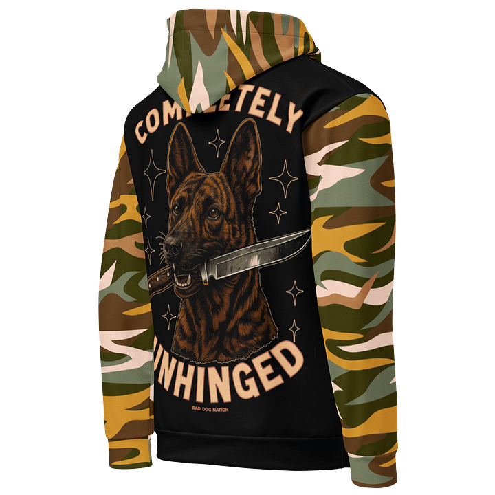 Completely Unhinged Dutch Shepherd - Adult All-Over Print Unisex Hoodie product image (2)
