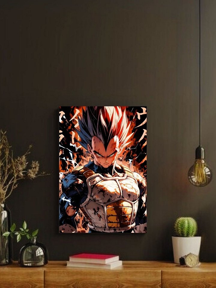Dragon Ball Super Vegeta Ultra Ego Rage – Glossy 8x10 Metal Print product image (2)