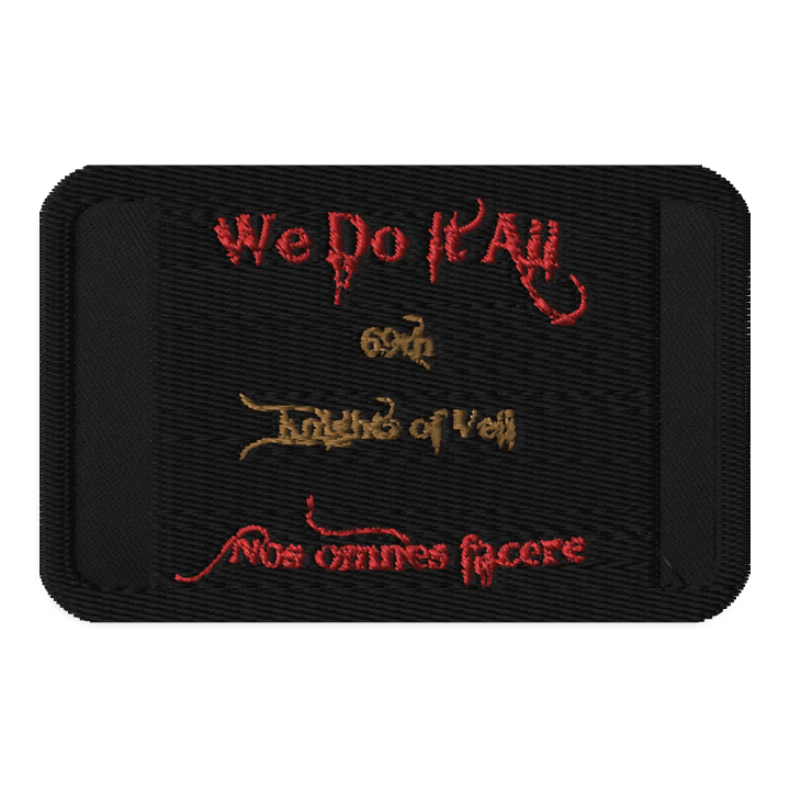 69th Knights of Veli Rectangle Patch product image (1)