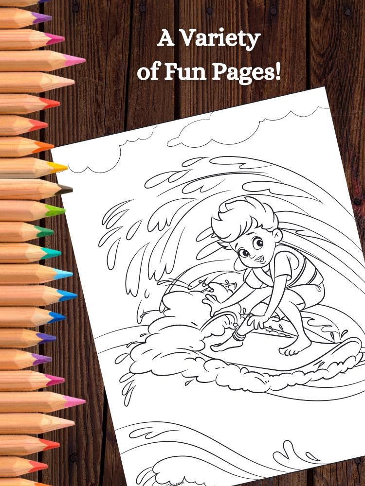 Kids at Outdoor Adventure Camp Printable Coloring Pages product image (4)