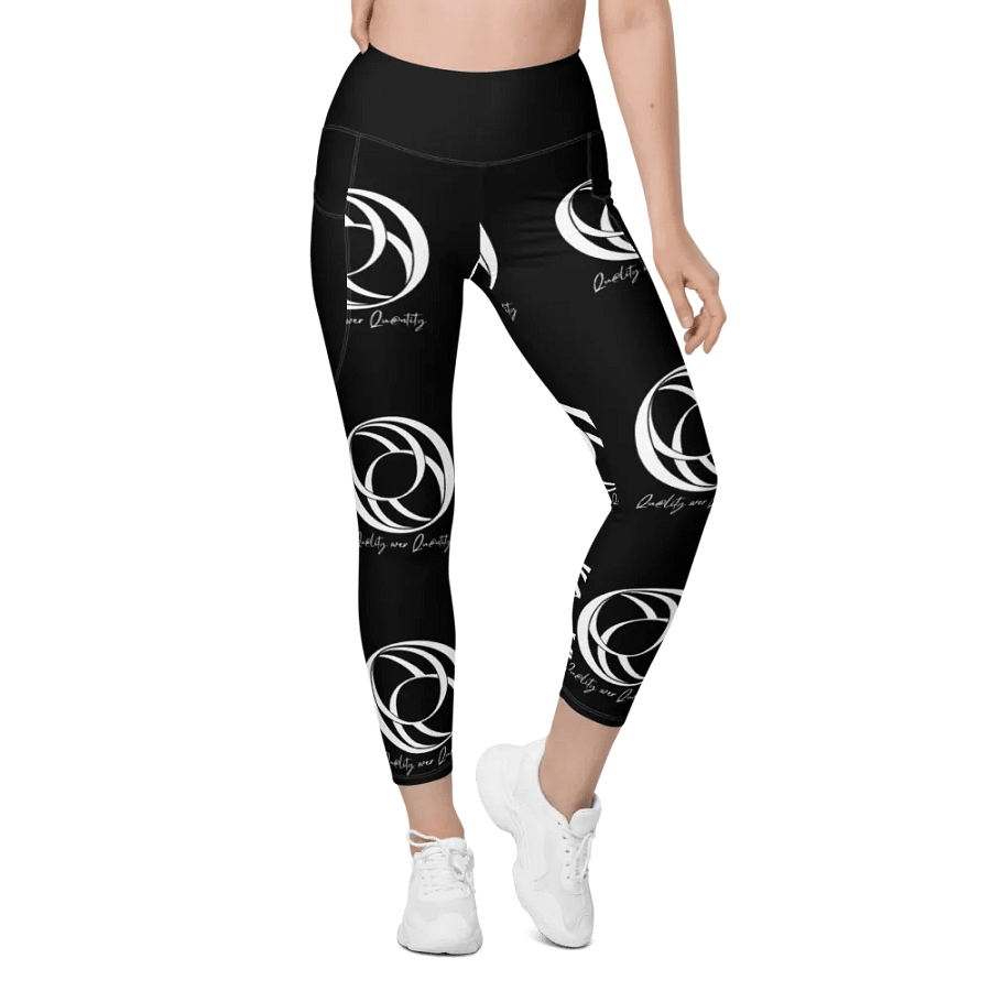 All Over Women's Leggings (Black) product image (1)