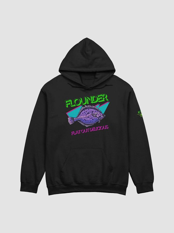 Flounder - Flat Out Delicious Radical Fishing Hoodie product image (8)