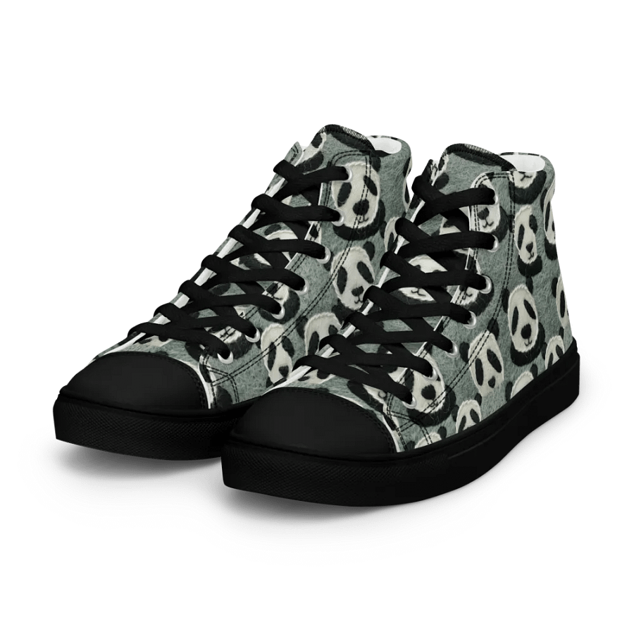 Cute Sad Panda Pattern High Top Kicks product image (9)
