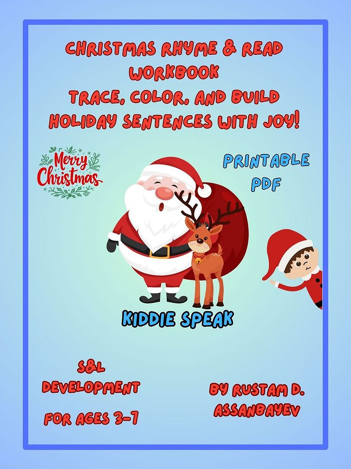 Christmas Rhyme and Read Worksheets product image (1)