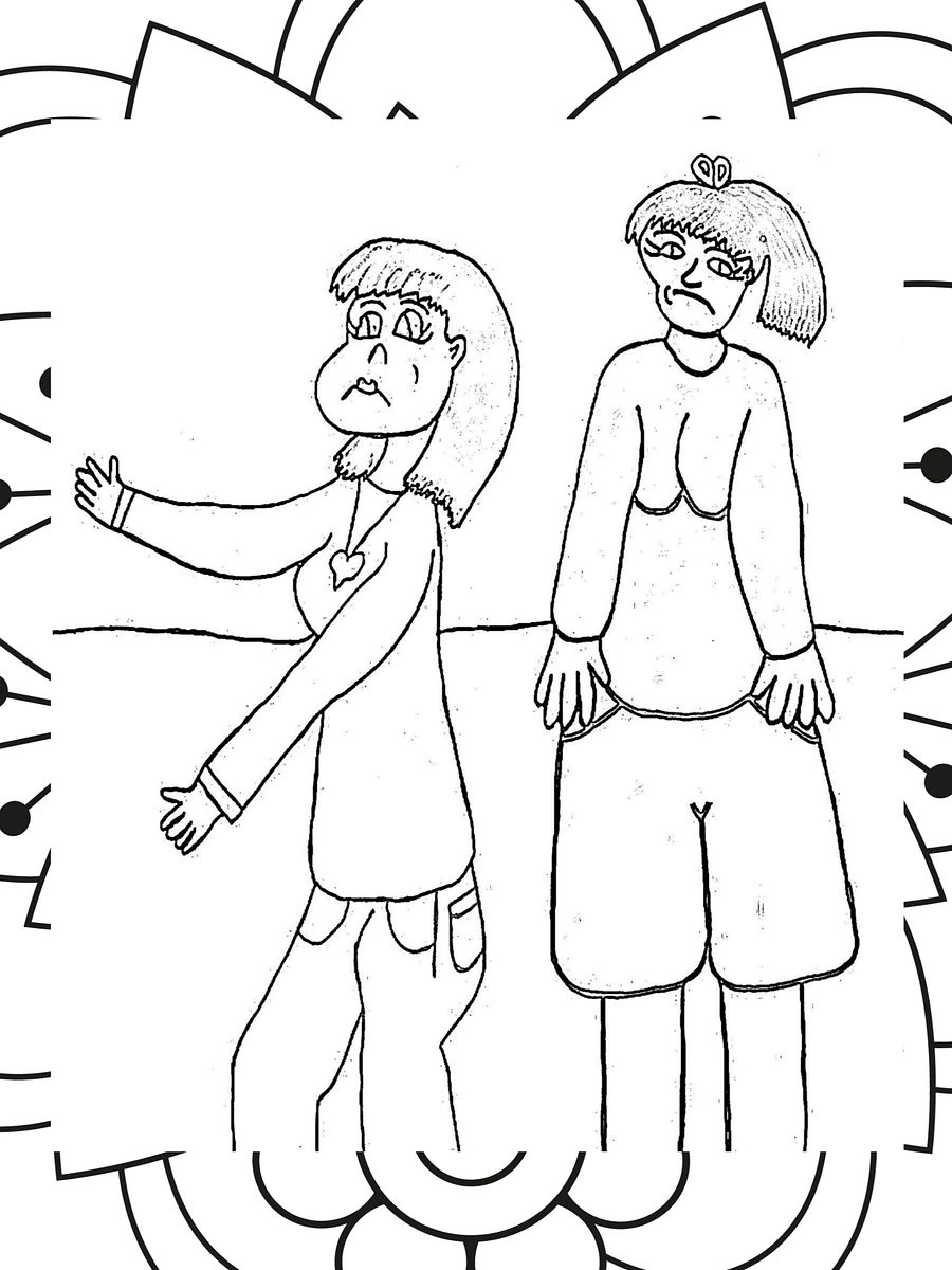 It's a Colorful Life, Cartoon Characters Having Fun, Coloring Book for Adults product image (9)
