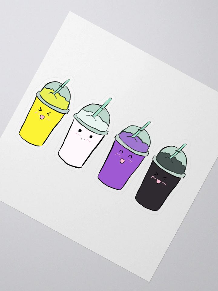 Slushie Buddies: Non-Binary Flag Sticker product image (5)