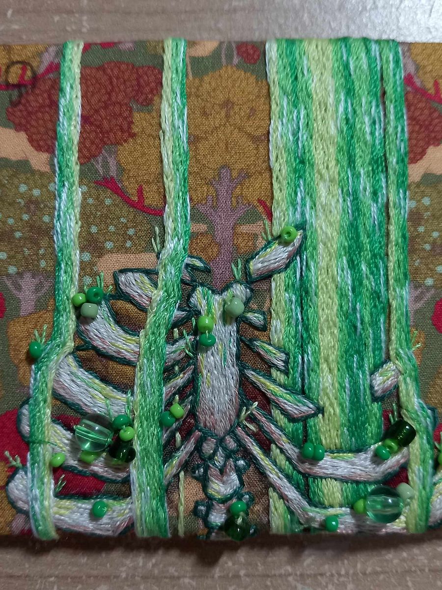 Garden of Ribs Embroidery Square product image (1)