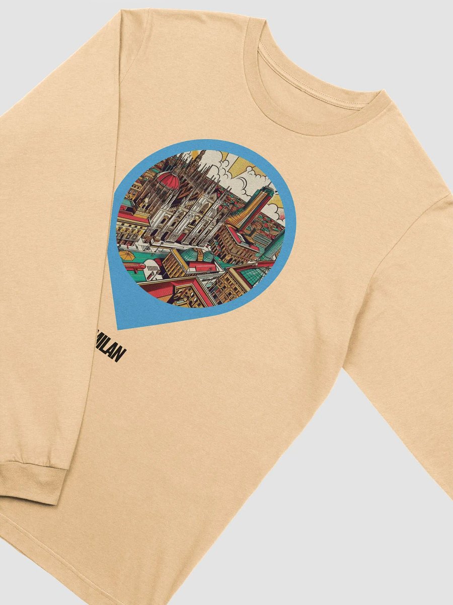 Bella+Canvas Supersoft Long Sleeve T-Shirt | AI Design Milan city product image (3)