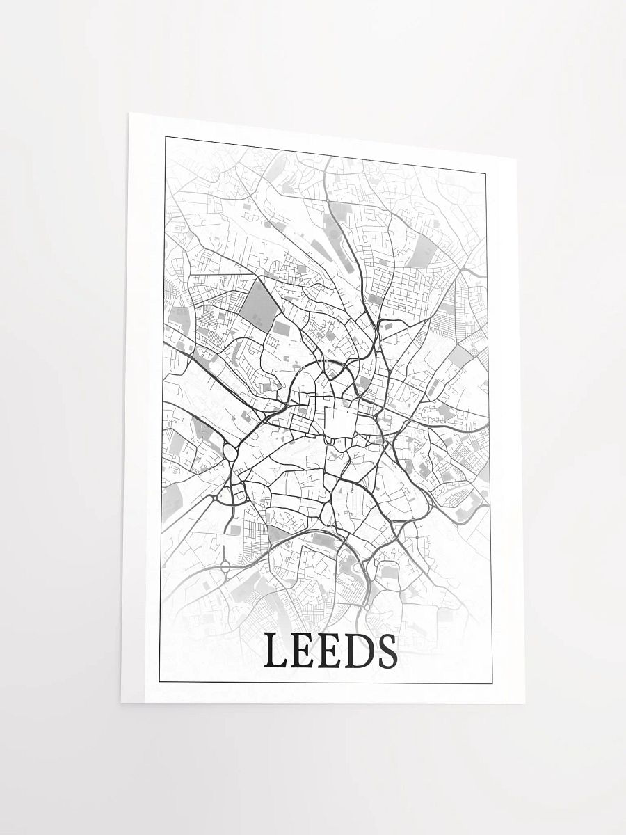 Leeds, England, city map print product image (14)