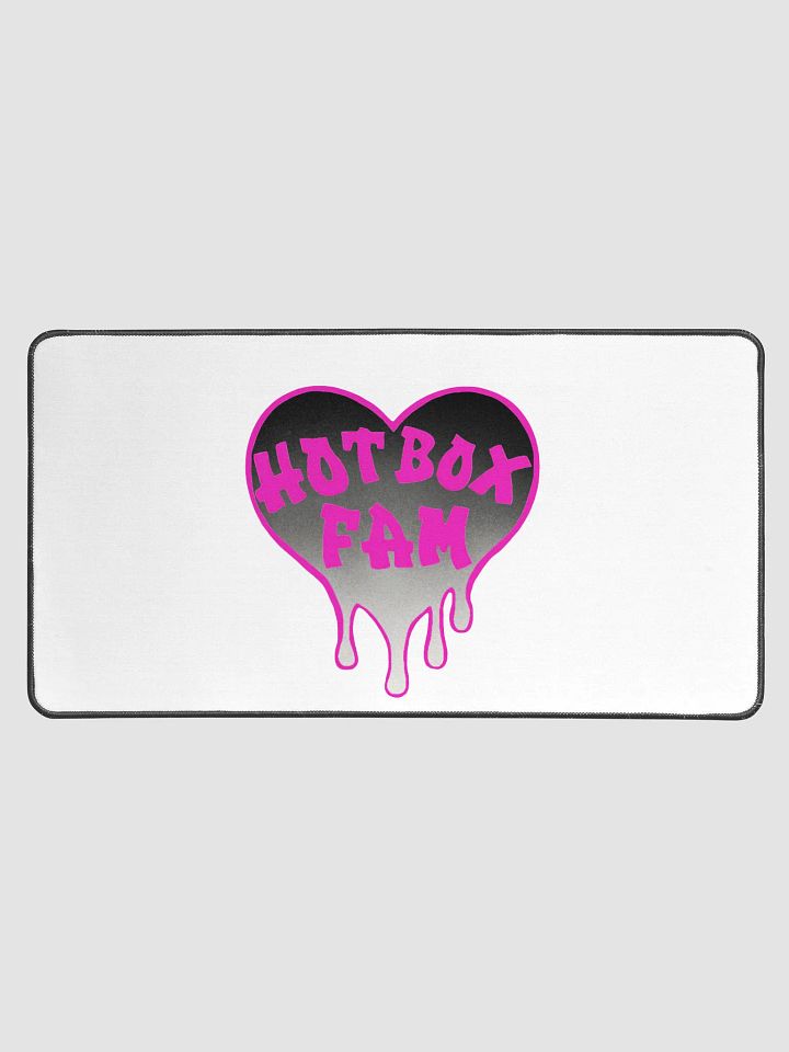 HOT BOX FAM PINK & BLACK OMBRE LOGO DESK MAT product image (1)