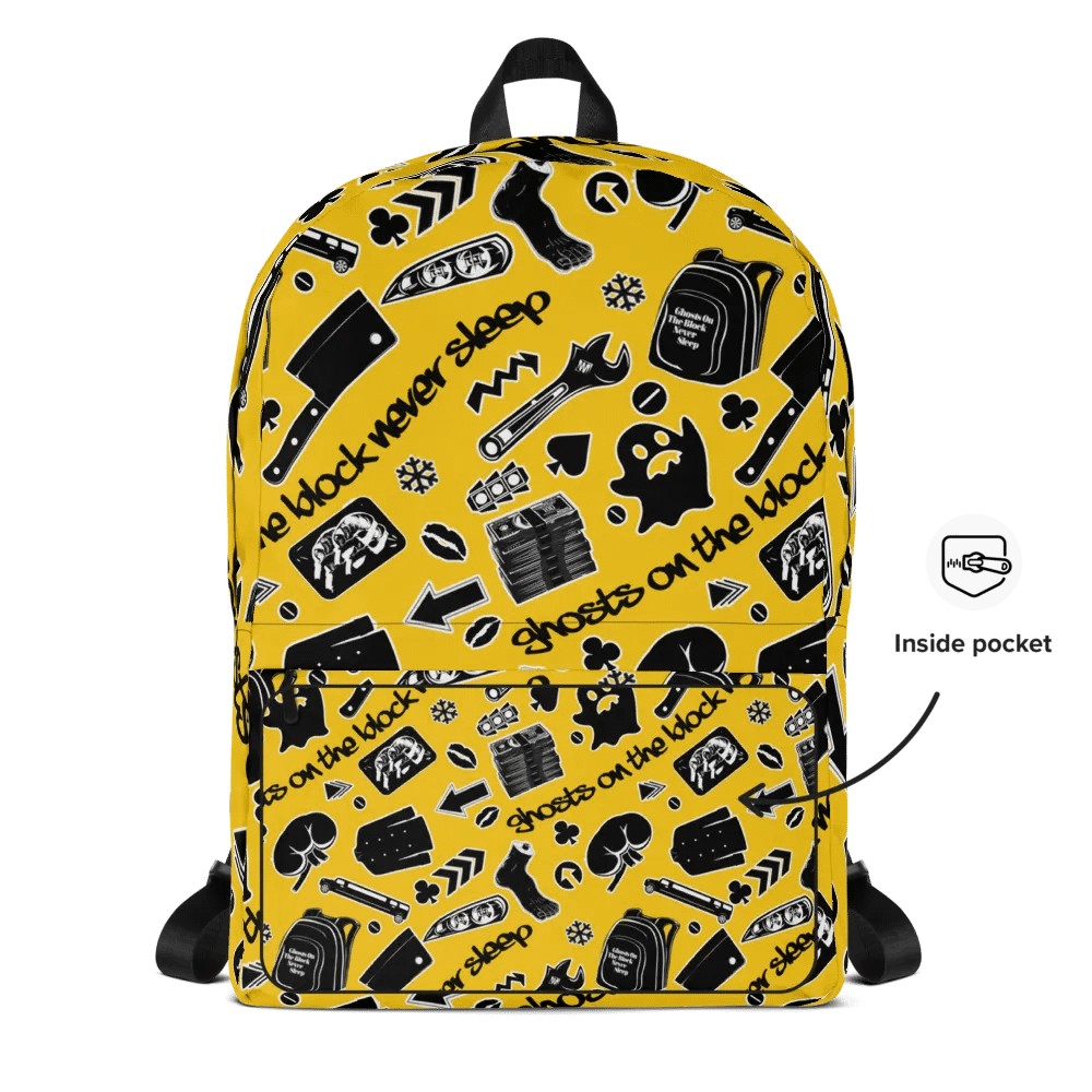 A8M - Ghosts On The Block Never Sleep Bookbag (Magnificent March) product image (4)
