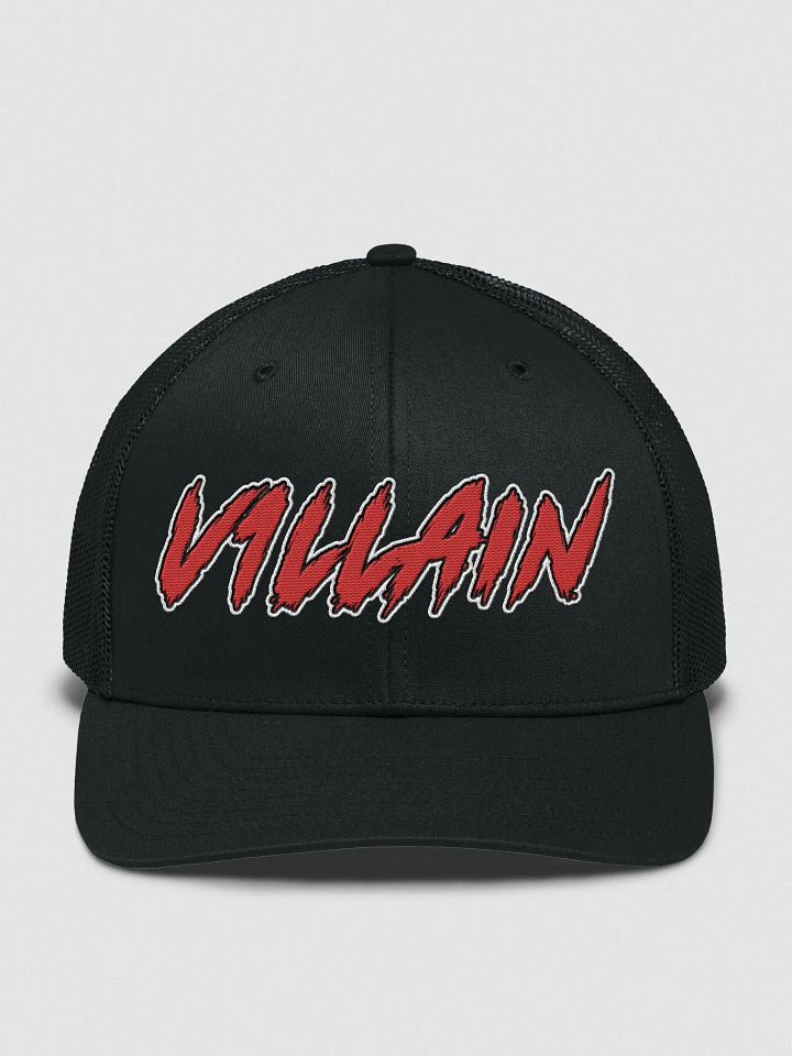 V1LLAIN TRUCKER CAP (White Outline) product image (1)