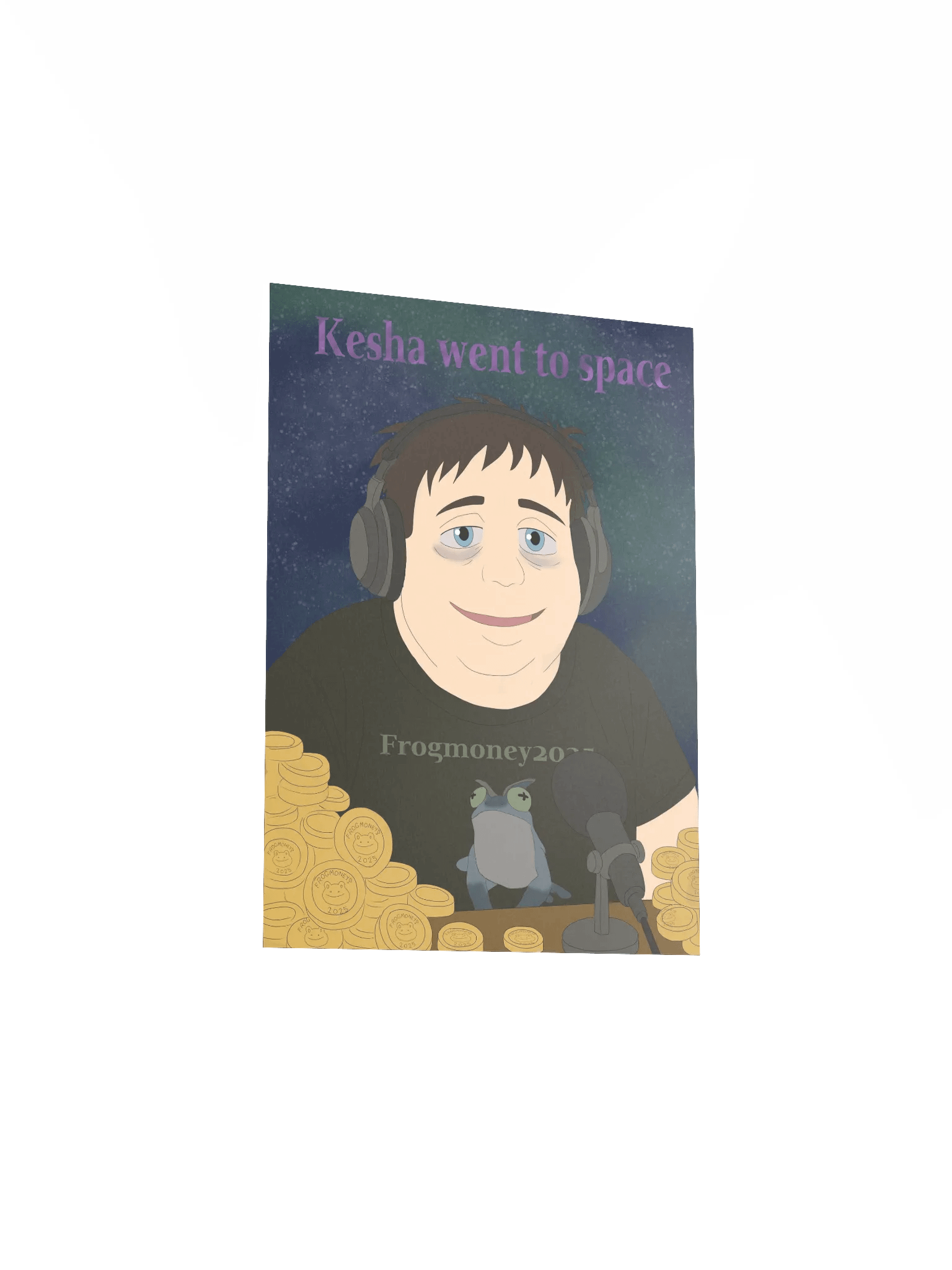 FROGMONEY2025 Kesha Went To Space Meme-orial Print product image (3)