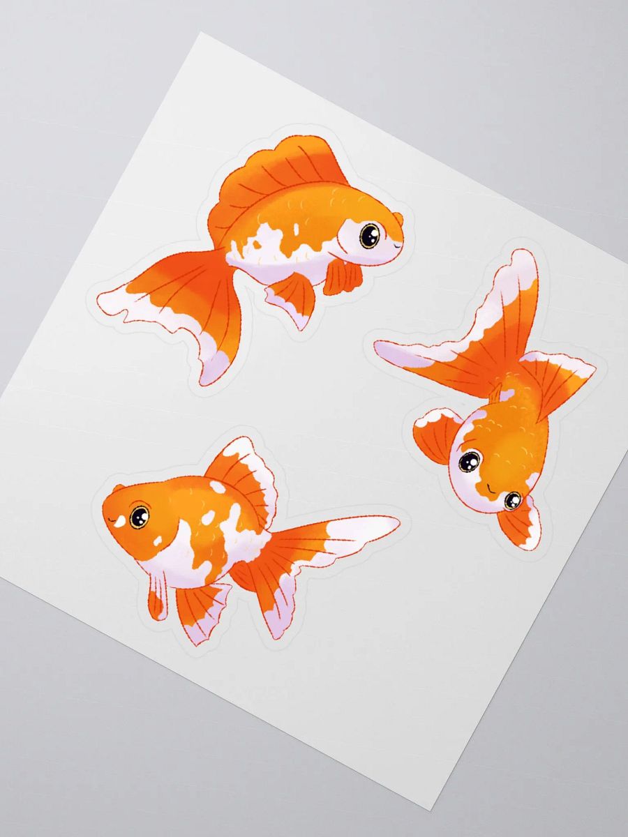 Whimsical Goldfish Delight Kiss Cut Stickers product image (3)