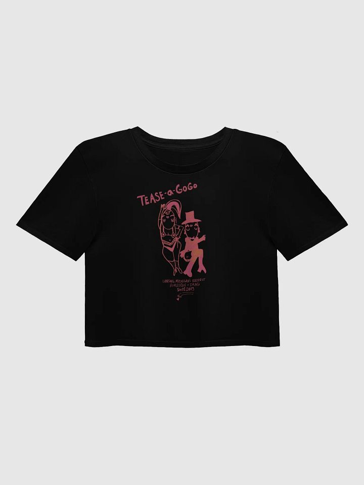 Tease Crop Top (Black and Pink) product image (1)