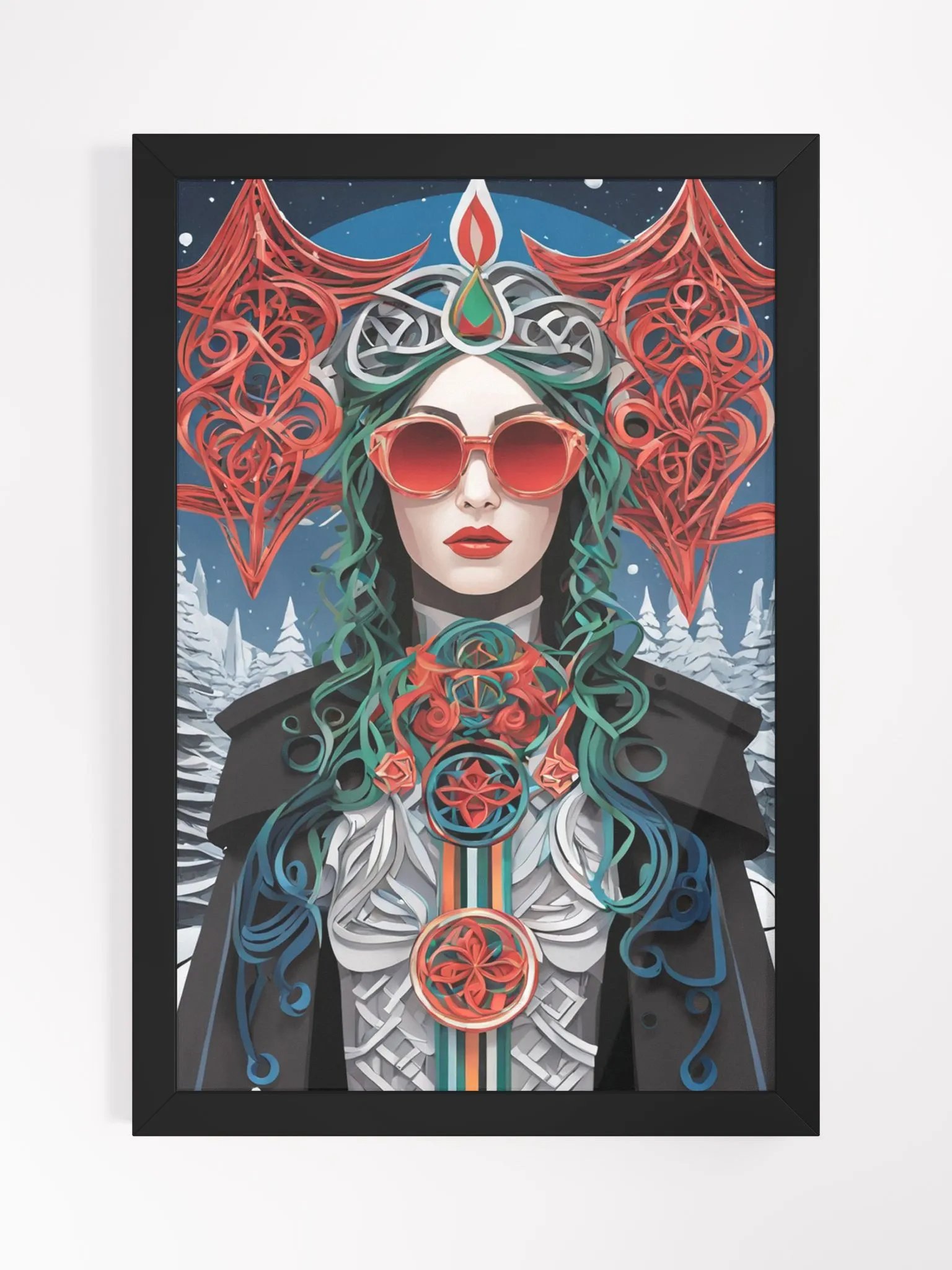Winter Wiccan 09 - Framed Matte Poster product image (1)