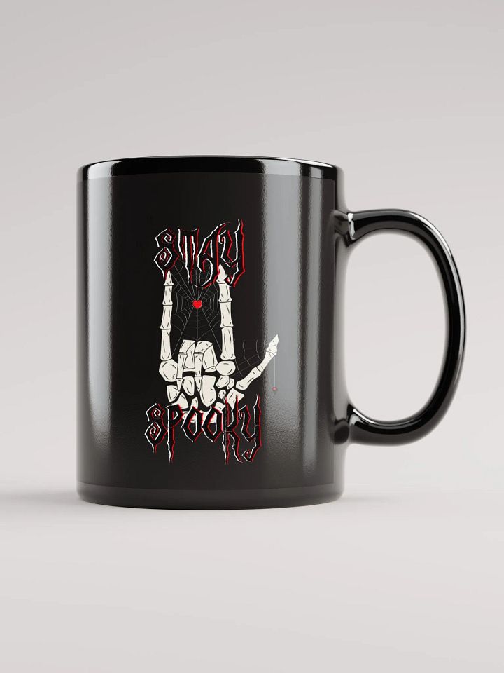 Stay Spooky! Skeleton Black Glossy Mug product image (2)