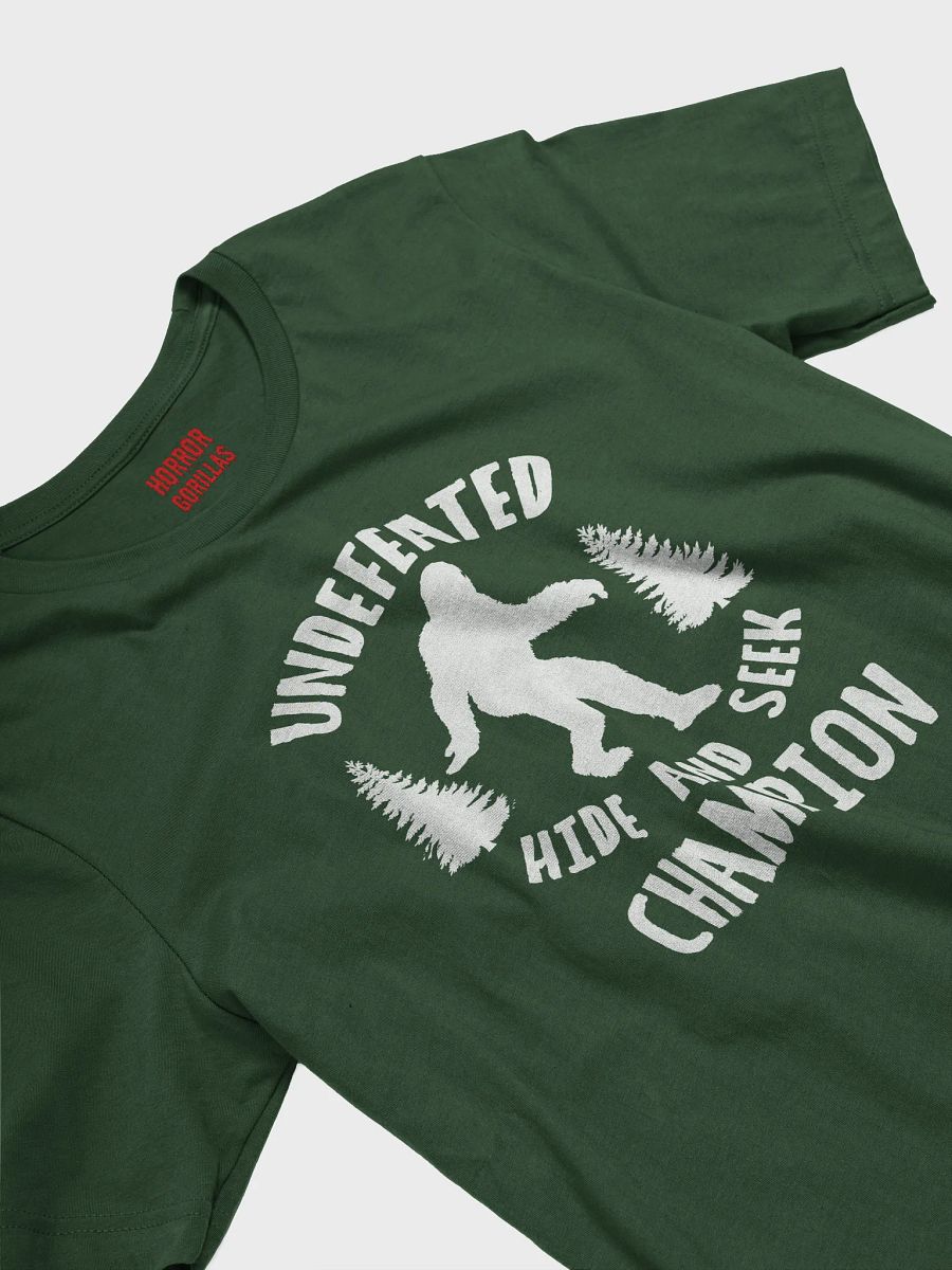 Undefeated Hide and Seek Champion Funny Bigfoot T-Shirt product image (14)