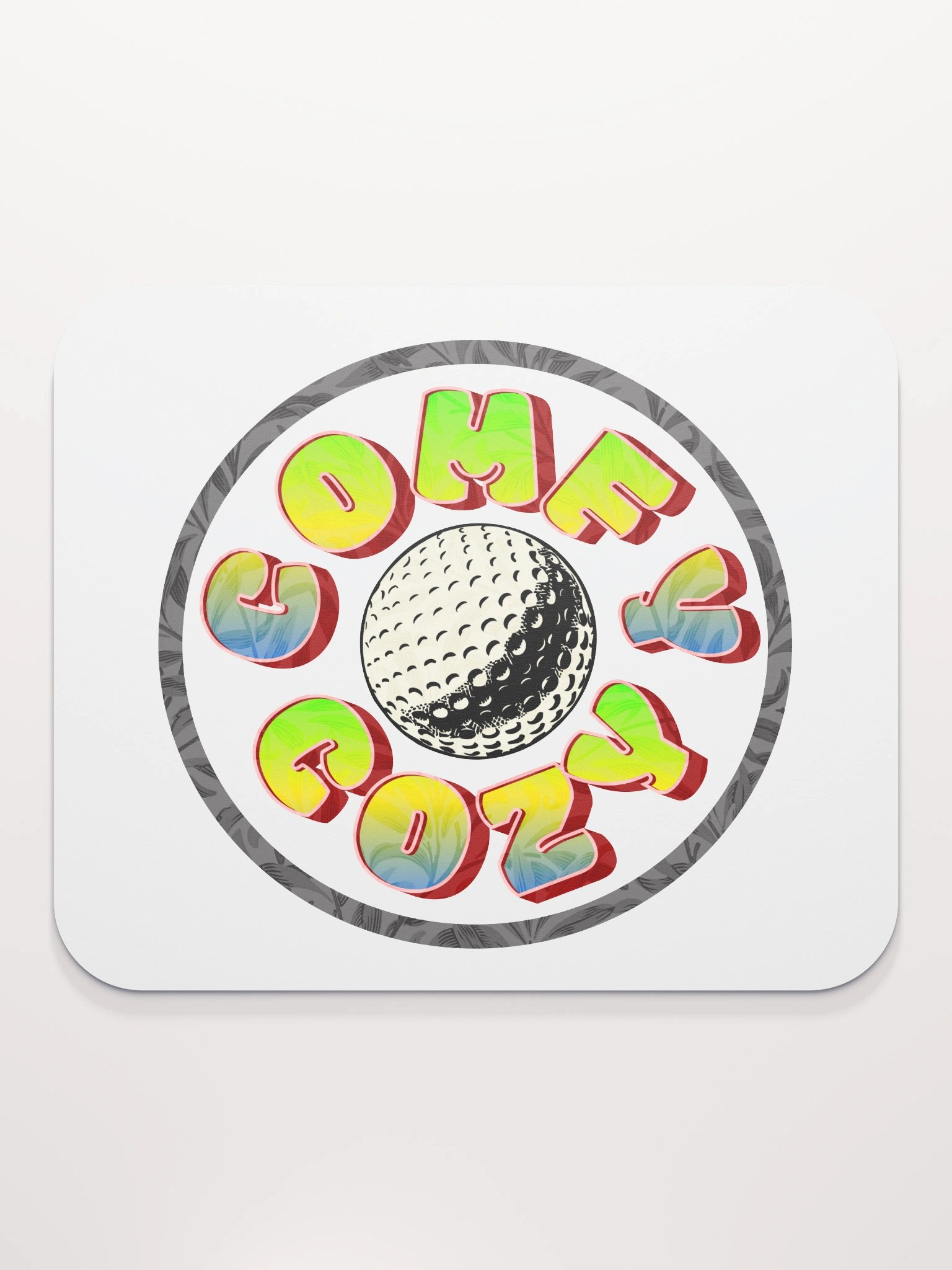 Comfy Cozy Golf Ball Mouse Pad product image (2)