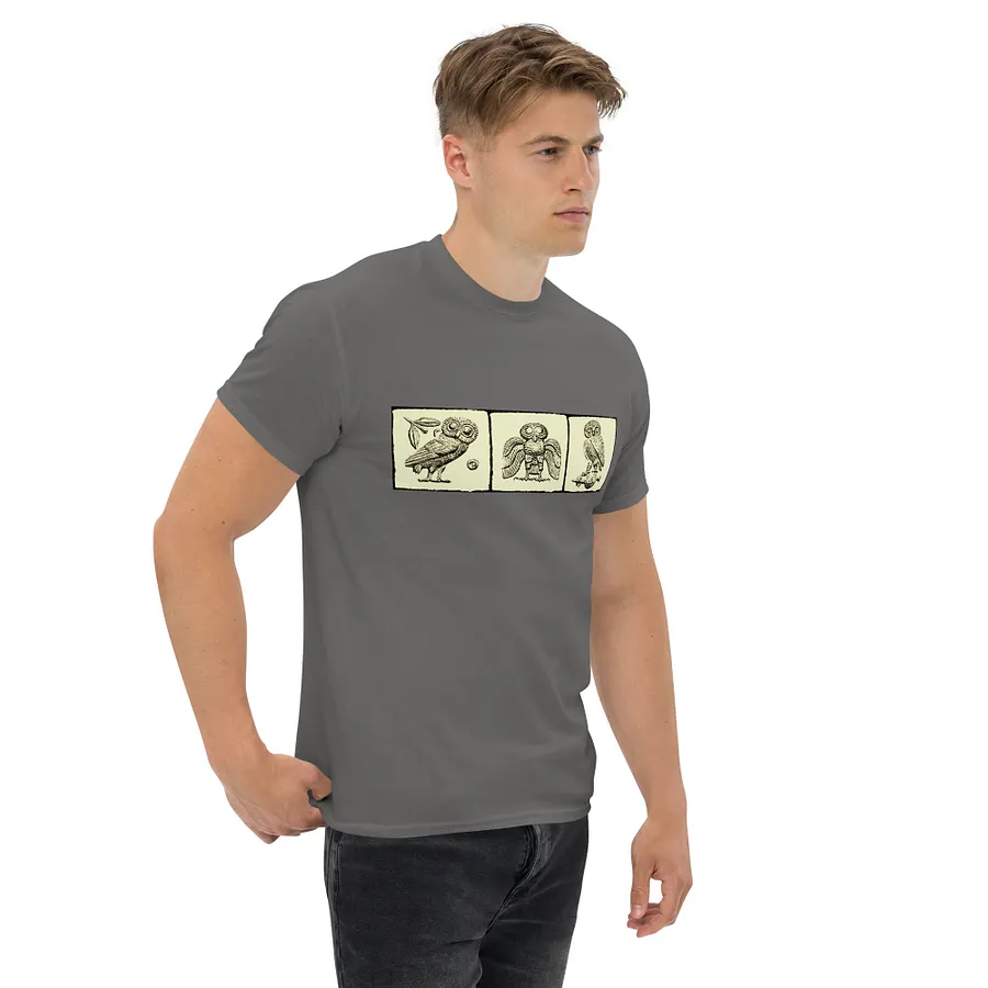 Athenian Owl Authentic Greek Tetradrachm Art 3rd Century BC, T-Shirt product image (4)