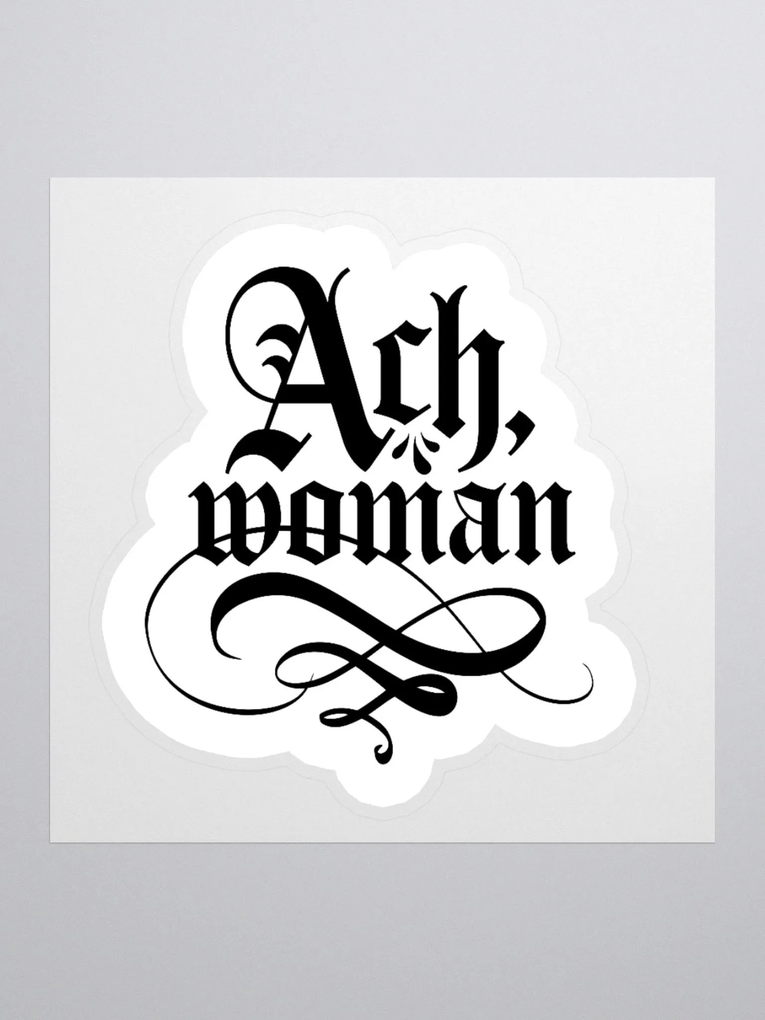 "Ach, woman" Sticker product image (1)