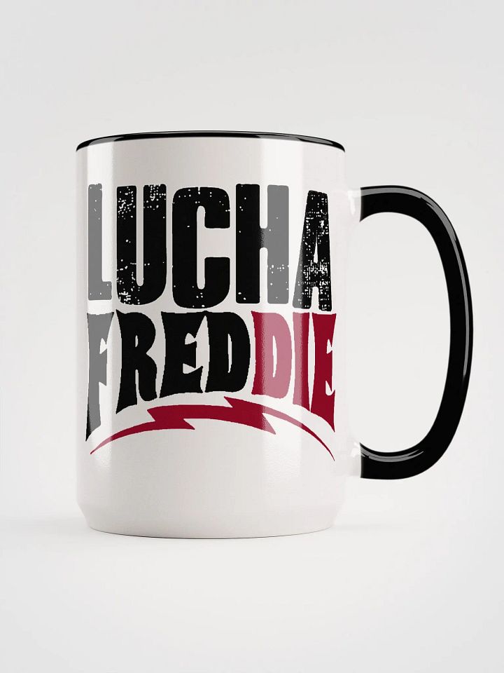 LuchaFredDIE logo mug product image (1)