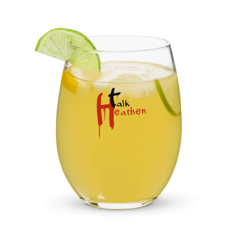 Talk Heathen Wine Glass product image (9)