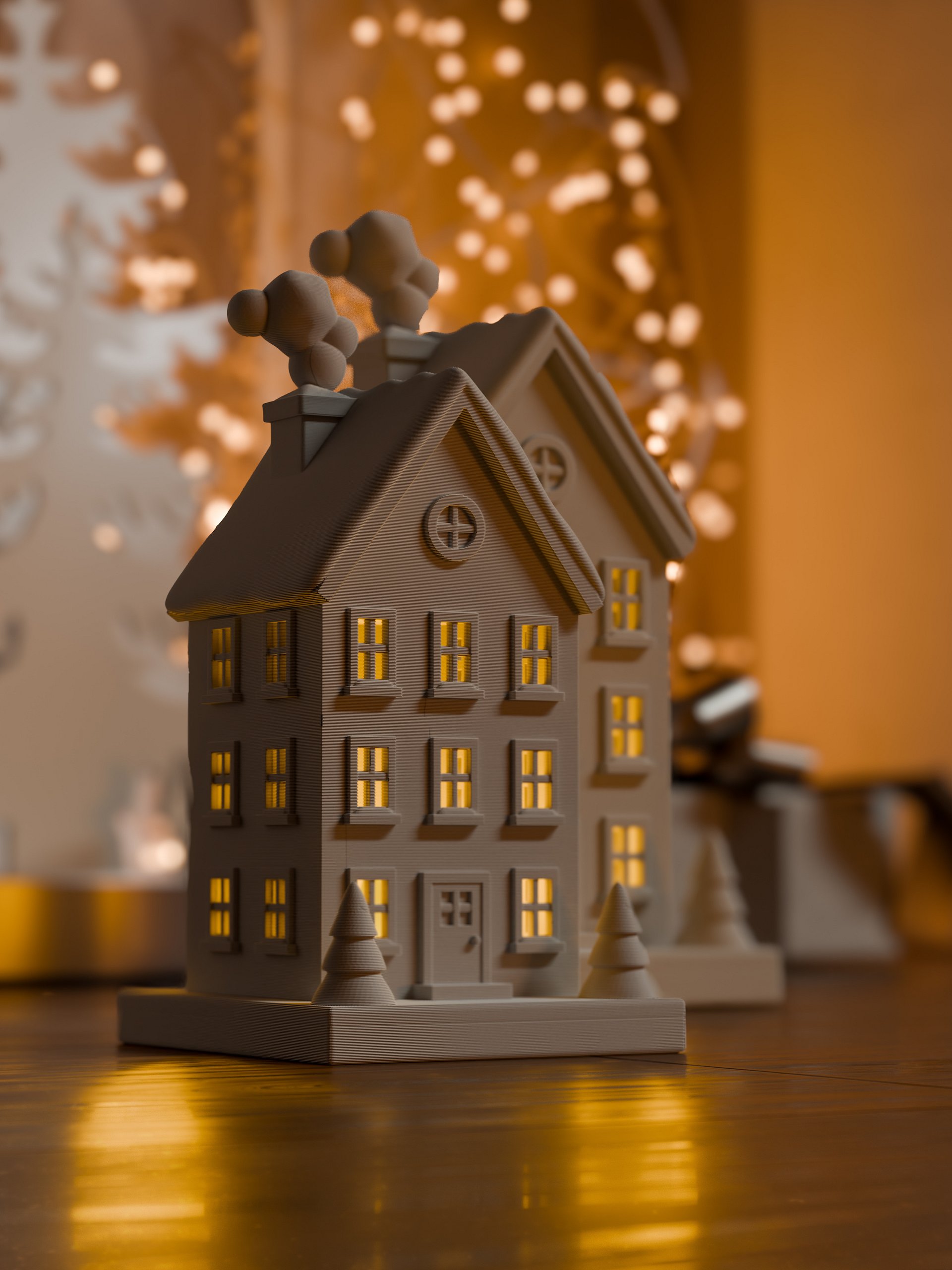 Xmas Tealight House product image (3)