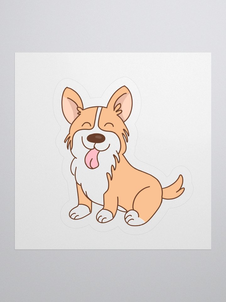 Sitting Corgi Sticker product image (1)