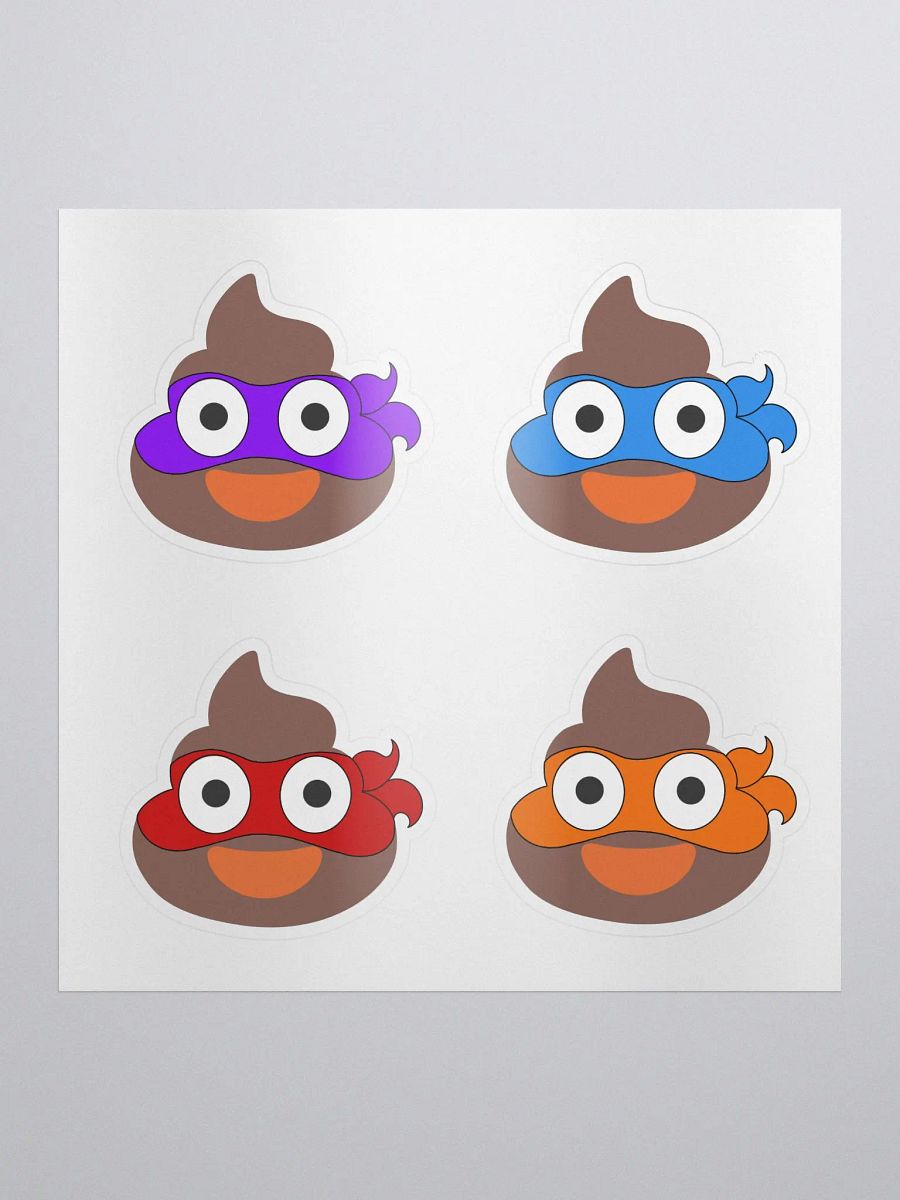 Ninja Poop Stickers product image (1)