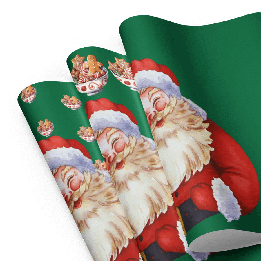 Jolly Santa Wrapping Paper Set product image (8)