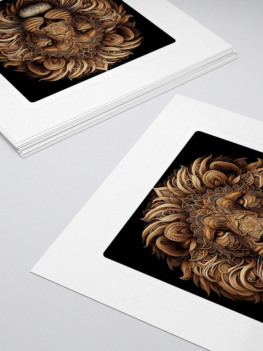 Ornate Lion Kiss Cut Stickers product image (4)