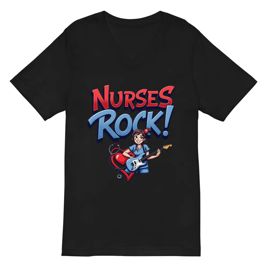 Rockin' Nurse V-Neck Tee product image (3)