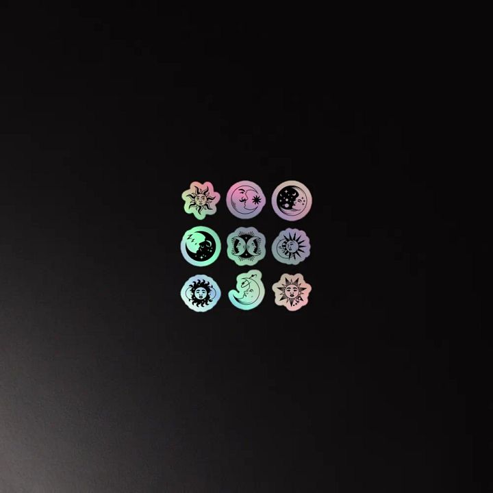 Cosmic Elegance Holographic Sticker Set product image (2)