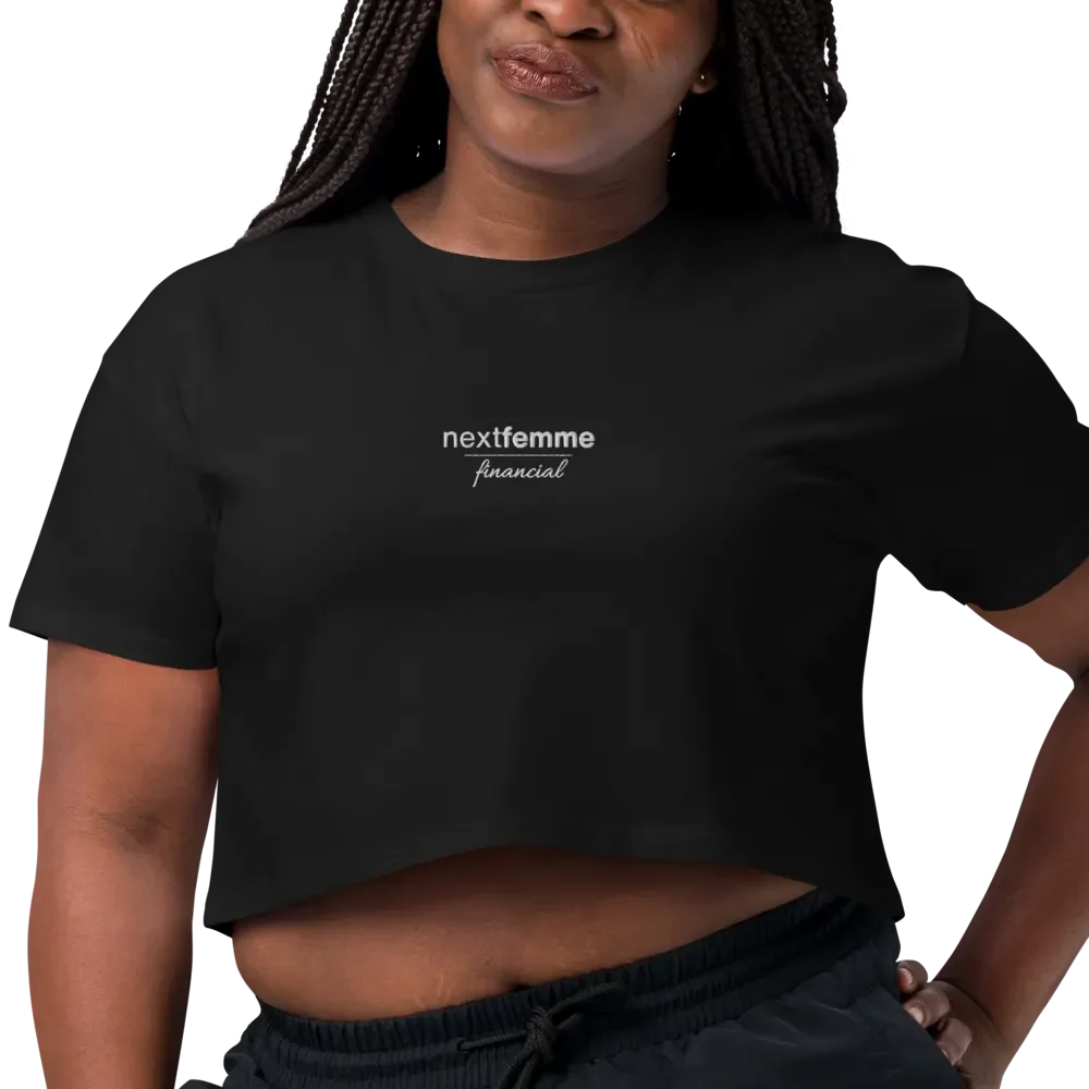 Premium Crop Top with White Logotype product image (10)