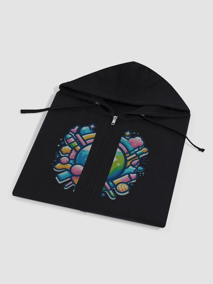 Whimsical Planet Zip-Up Hoodie product image (14)
