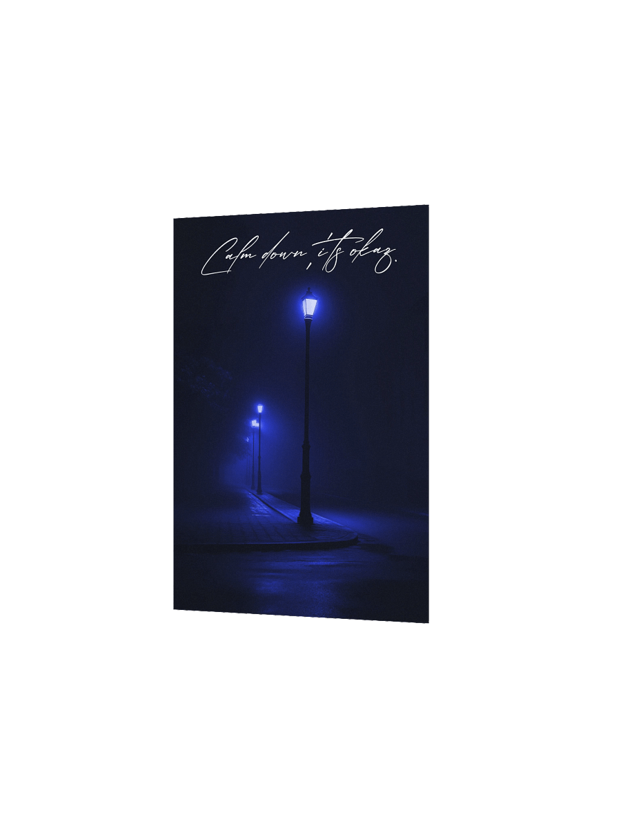 "Calm Down" Handwritten Matte Poster product image (9)