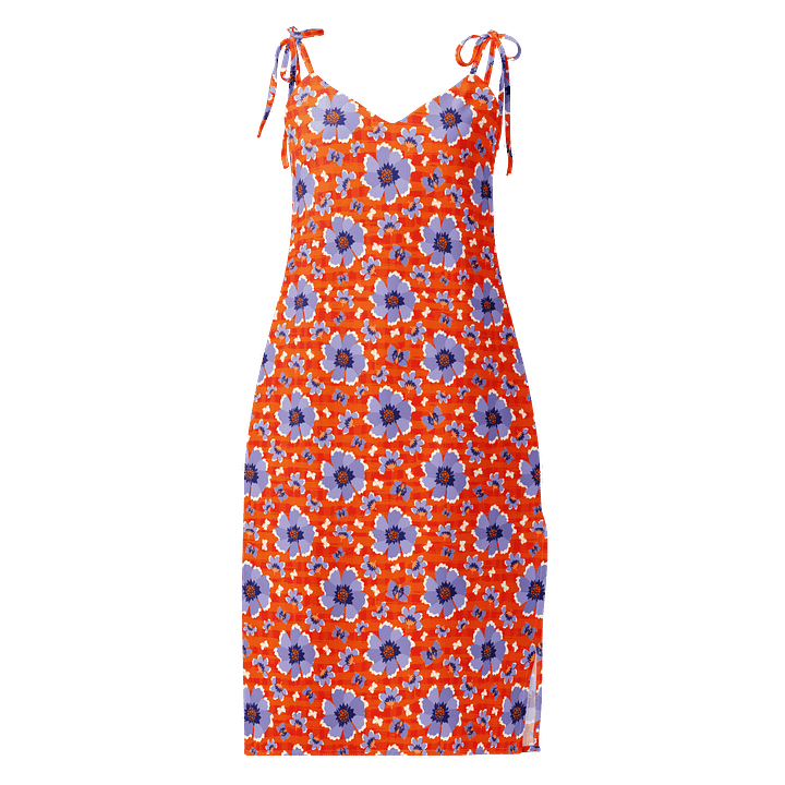 Orange Bloom Chiffon Slip Dress product image (1)
