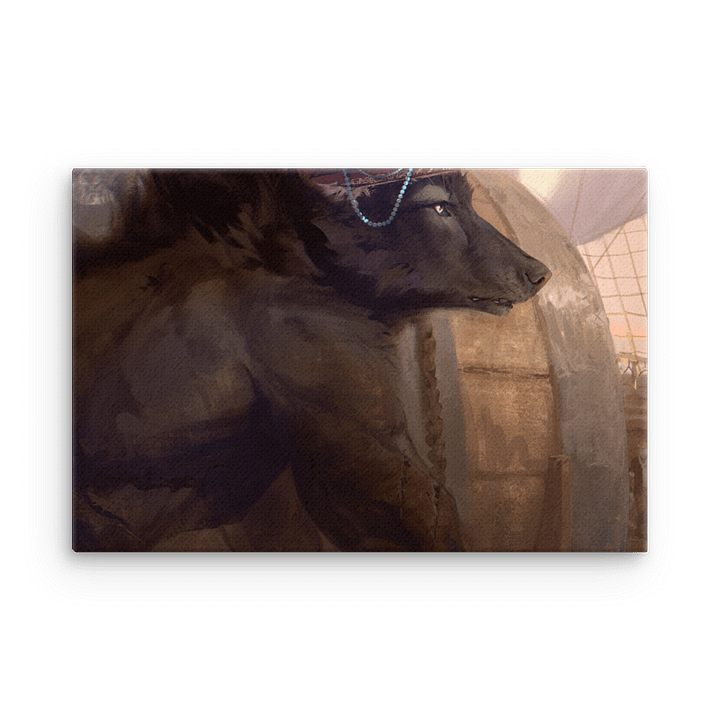 Thin Canvas Print - Shirtless Wolf product image (2)