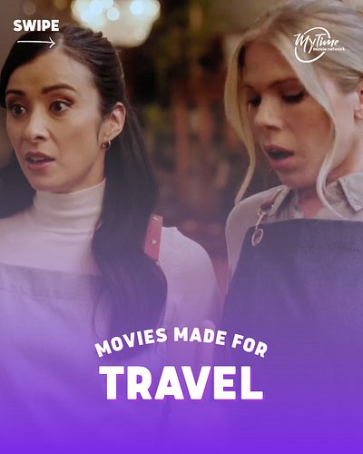 ’Tis the season for travel ✈️⁠
⁠
Journey abroad with #MyTimeMovie to Italy, London, and beyond. Whether you’re watching on yo...