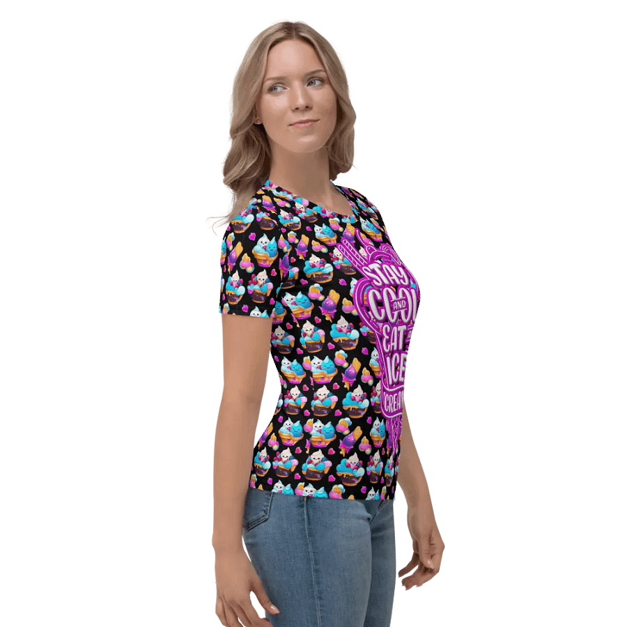 Colorful Ice Cream All Over Print T-shirt product image (5)