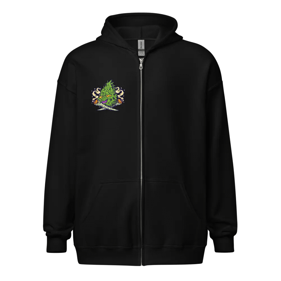 420 Stabcrazy heavy zip hoodie product image (1)
